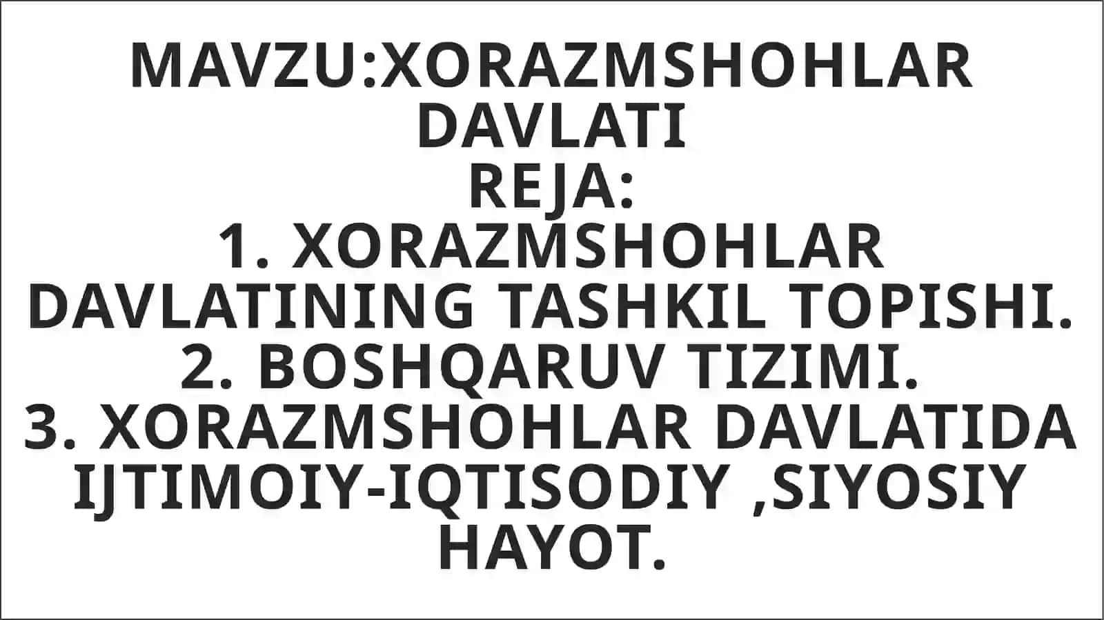 Xorazmshohlar Davlati 2