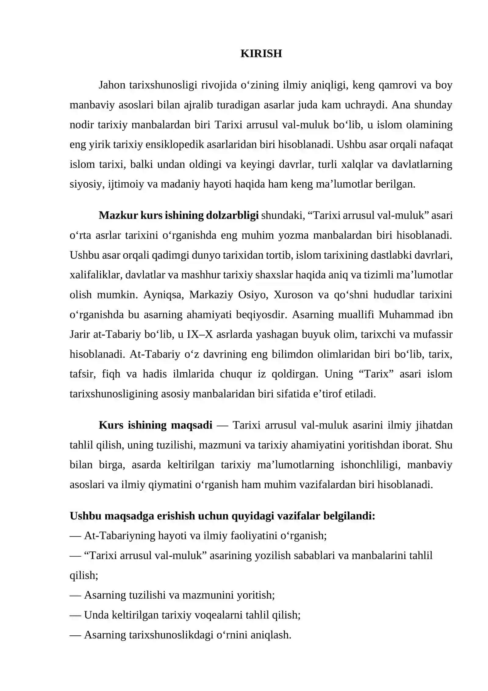 MUHAMMAD JARIR AT-TABARIY VA UNING ILMIY MEROSI 2
