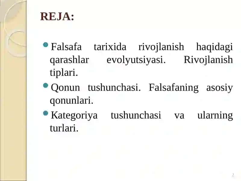 RIVОJLАNISH FАLSАFАSI 2