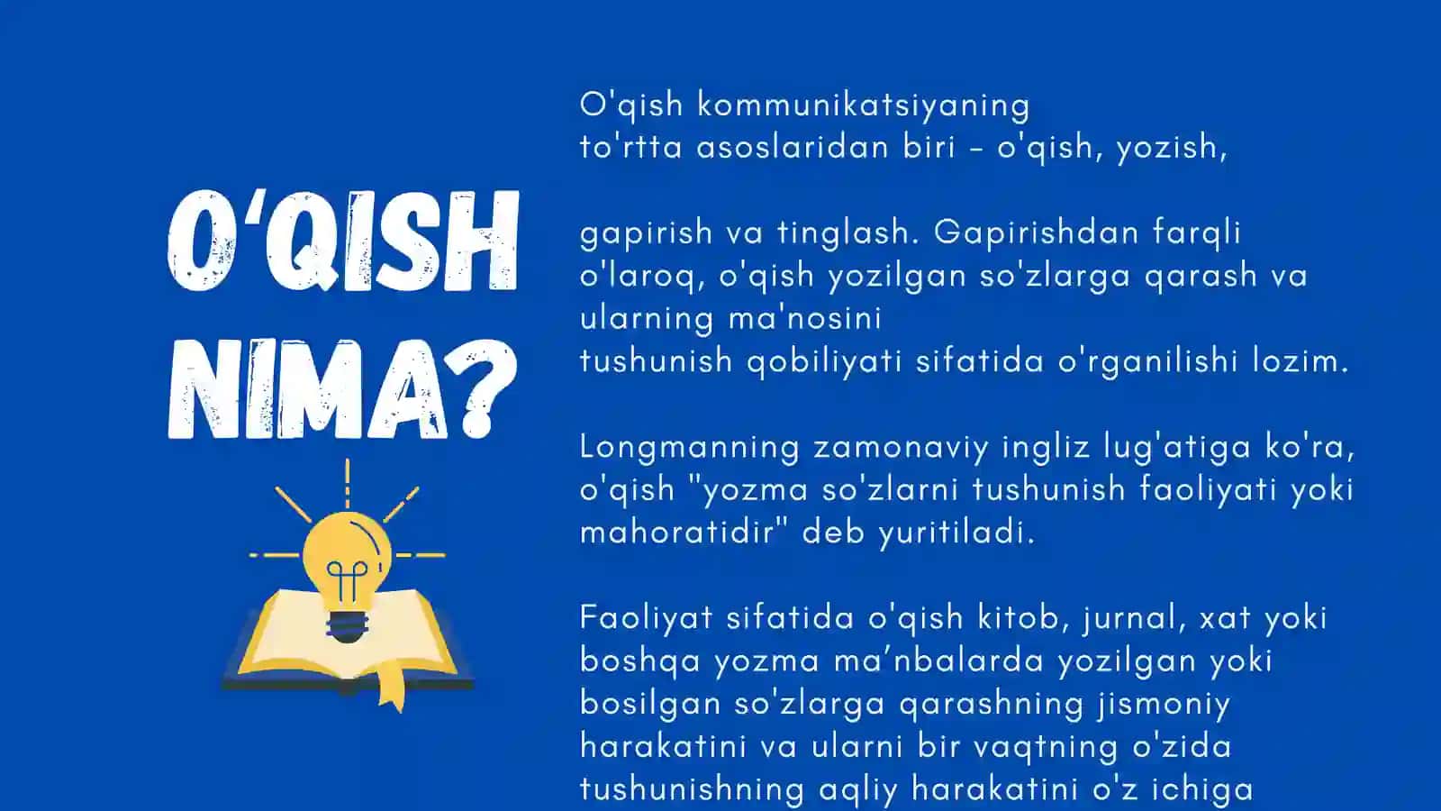 O'qish qobilyatlari 2