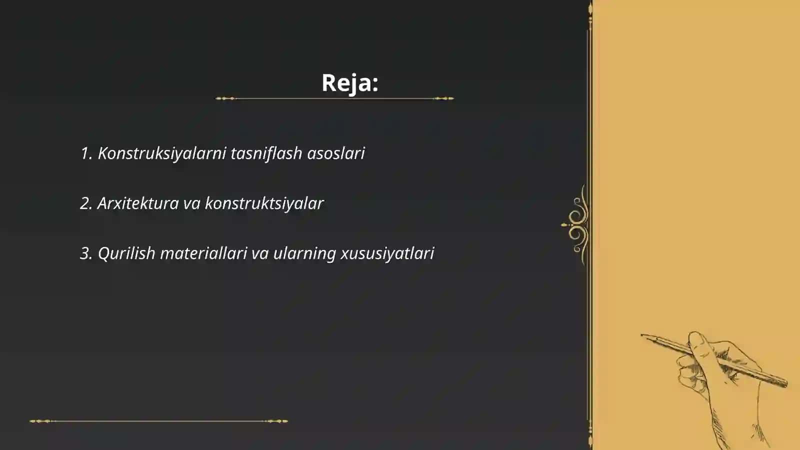 Konstruksiyalarni Tasniflash Prinsiplari 2