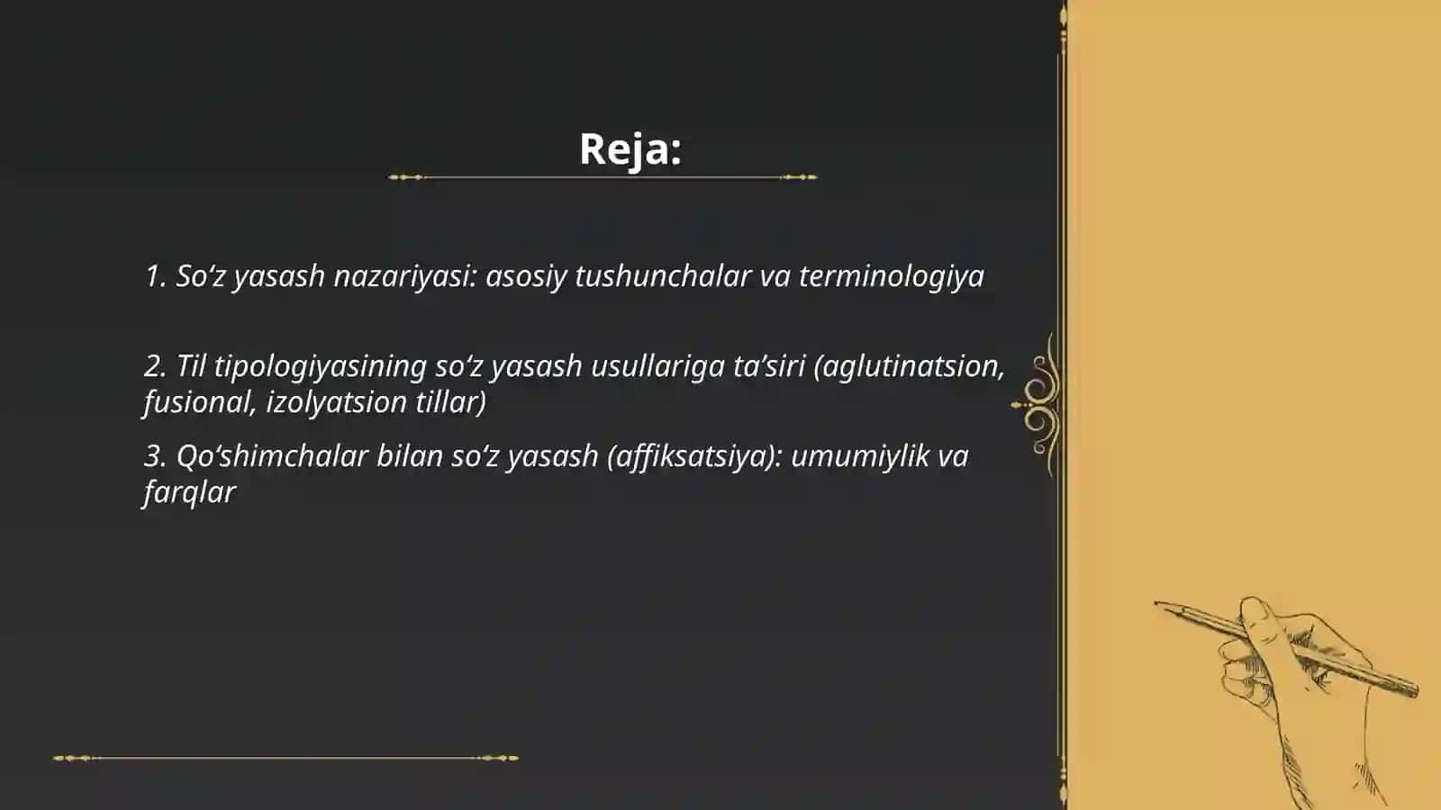 Turli tillarda soʻz yasash usullarining umumiy va farqli jihatlari 2