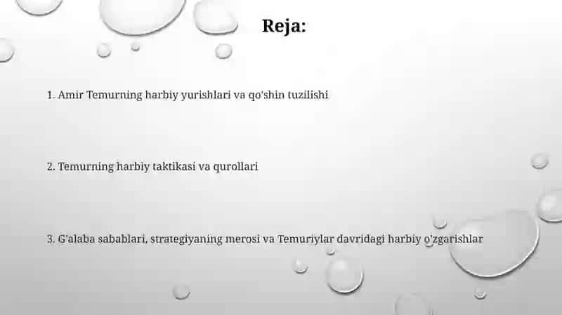 Amir Temur yurishlari va harbiy sanʼatni 2