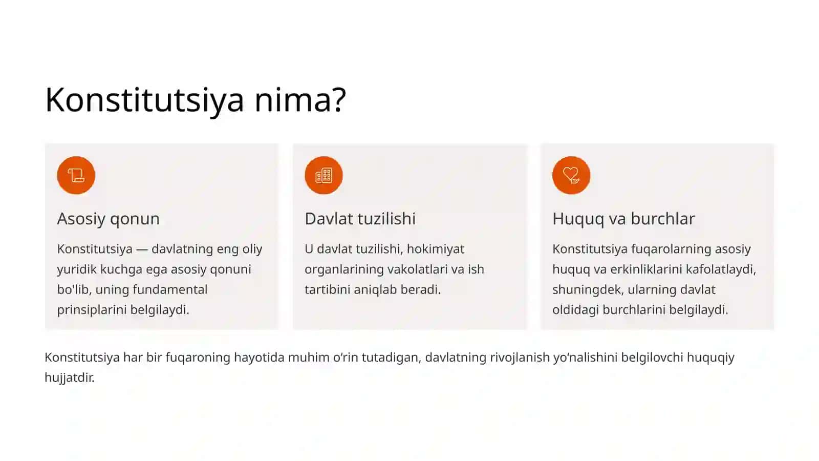 Konstitutsiya – Baxtimiz Qomusi 2