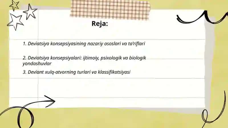 Deviatsiya konsepsiyalari 2