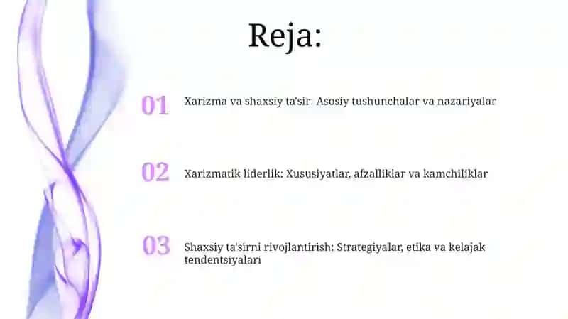 Xarizma va shaxsiy ta'sir 2