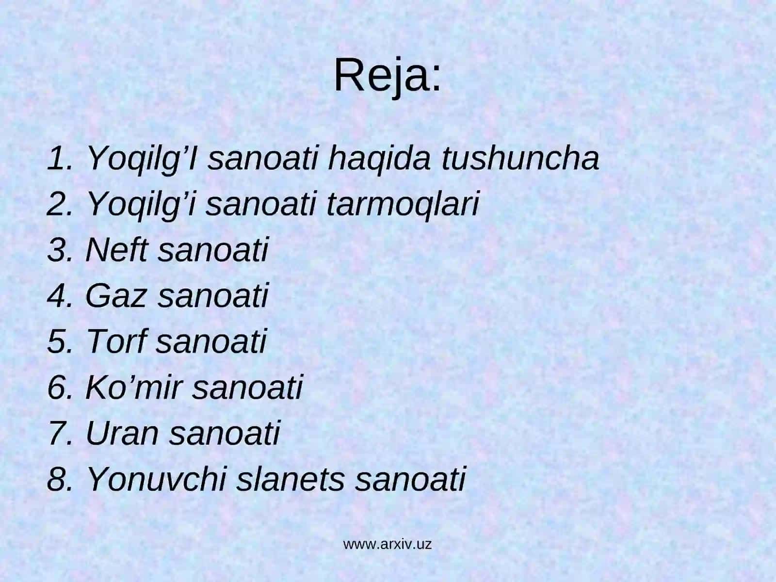 Yoqilg’i sanoati 2