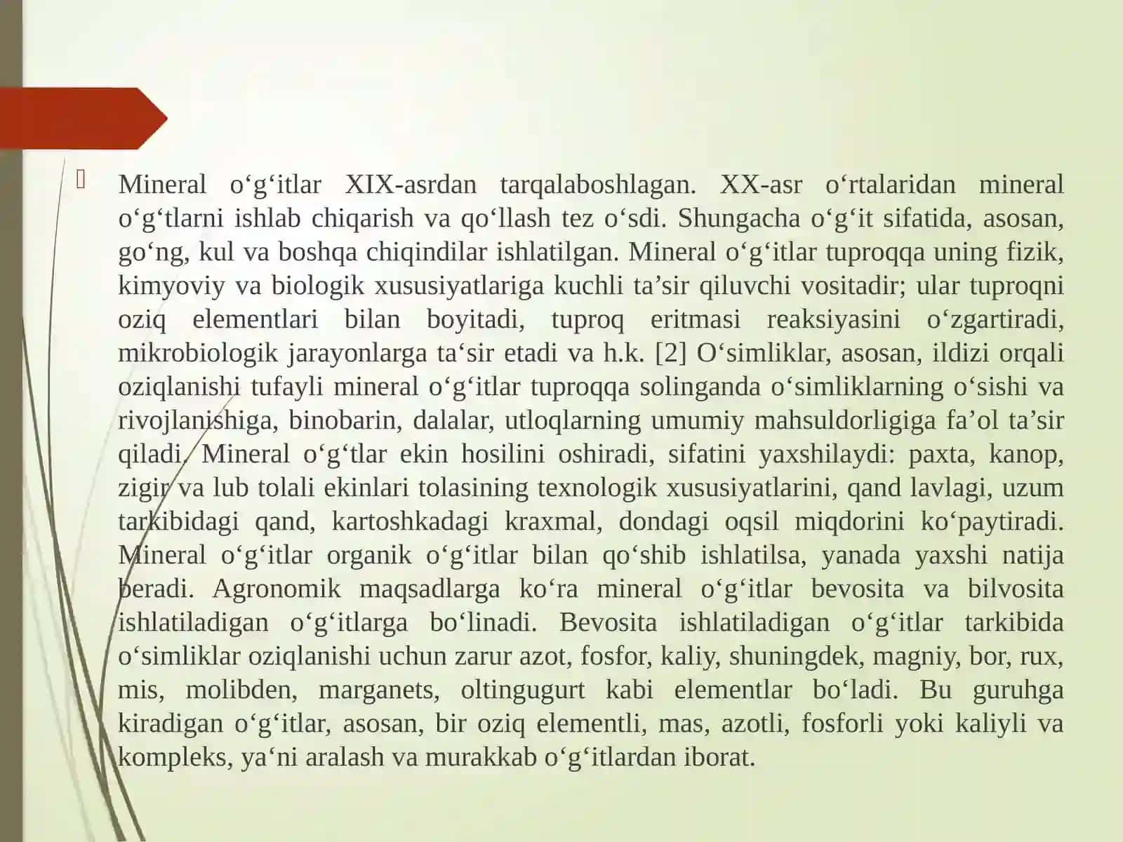 Fosforli o‘g‘itlarning me’yorlari 2