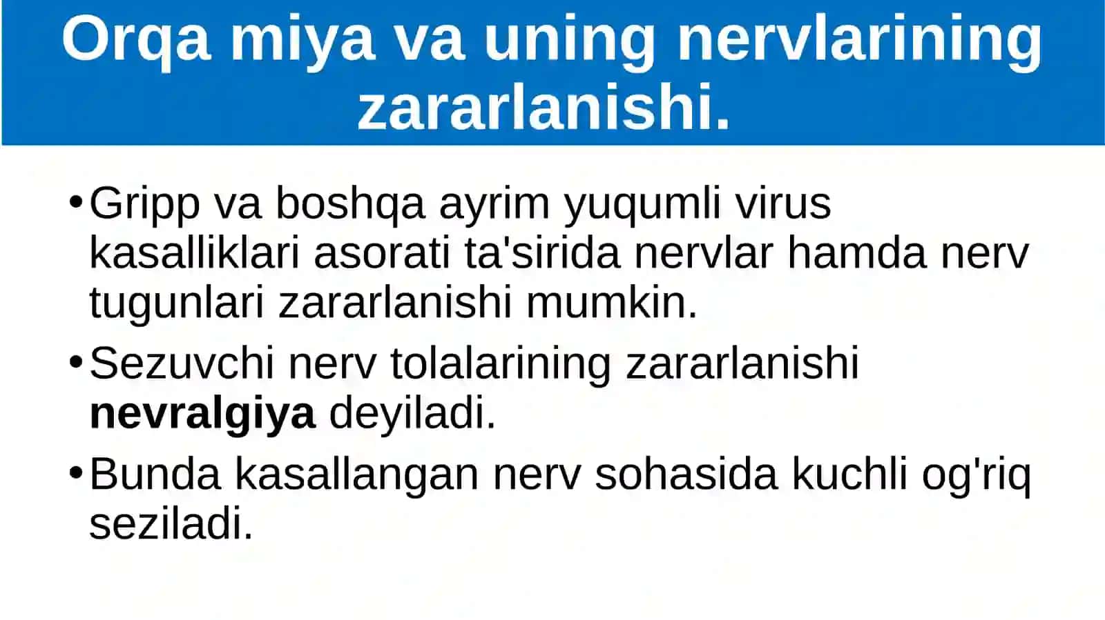 Nerv sistemasi kasalliklari va ularning oldini olish 2