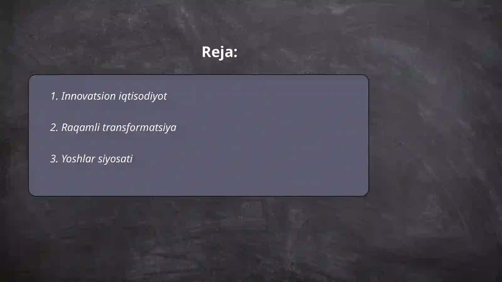Innovatsion iqtisodiyot 2