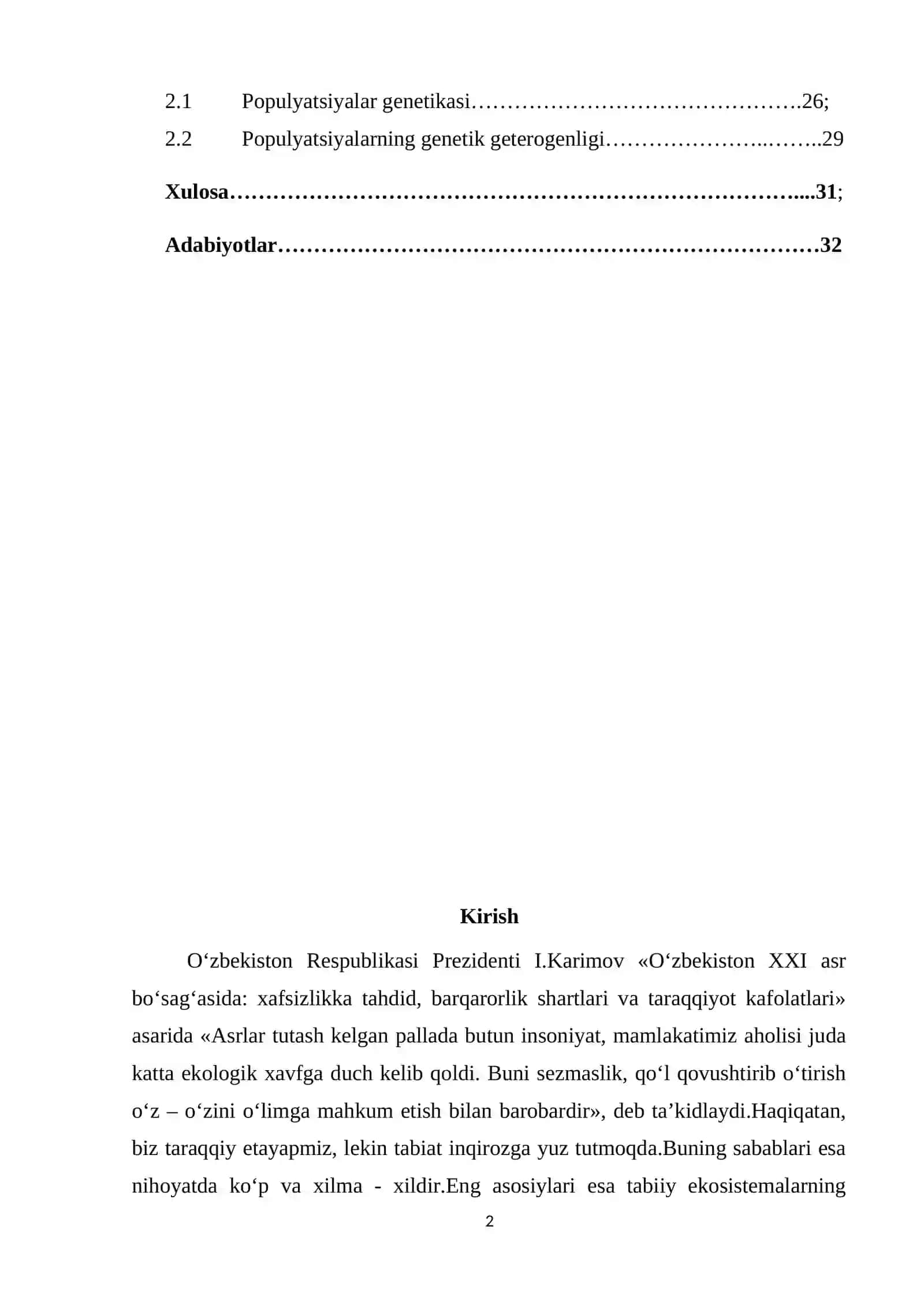 Populyatsiyalarning genetik geterogenligi 2