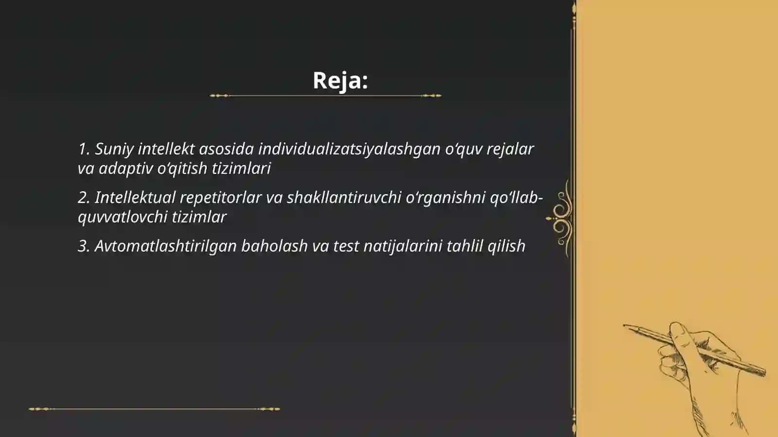 Suniy intellekt texnologiyalarining talimdagi qo‘llanilishi 2