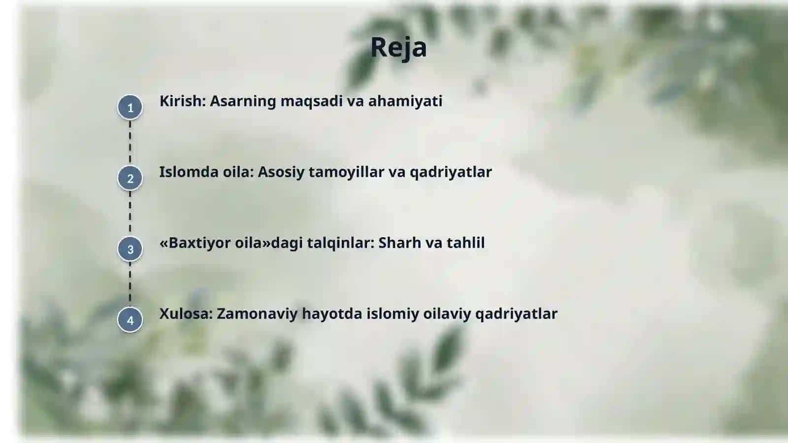Shayx Muhammad Sodiq Muhammad Yusufning "Baxtiyor oila" asarida islom qadriyatlarining talqini 2