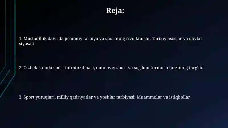 Mustaqillik davrida jismoniy tarbiya va sportning ijtimoiy ahamiyati 2