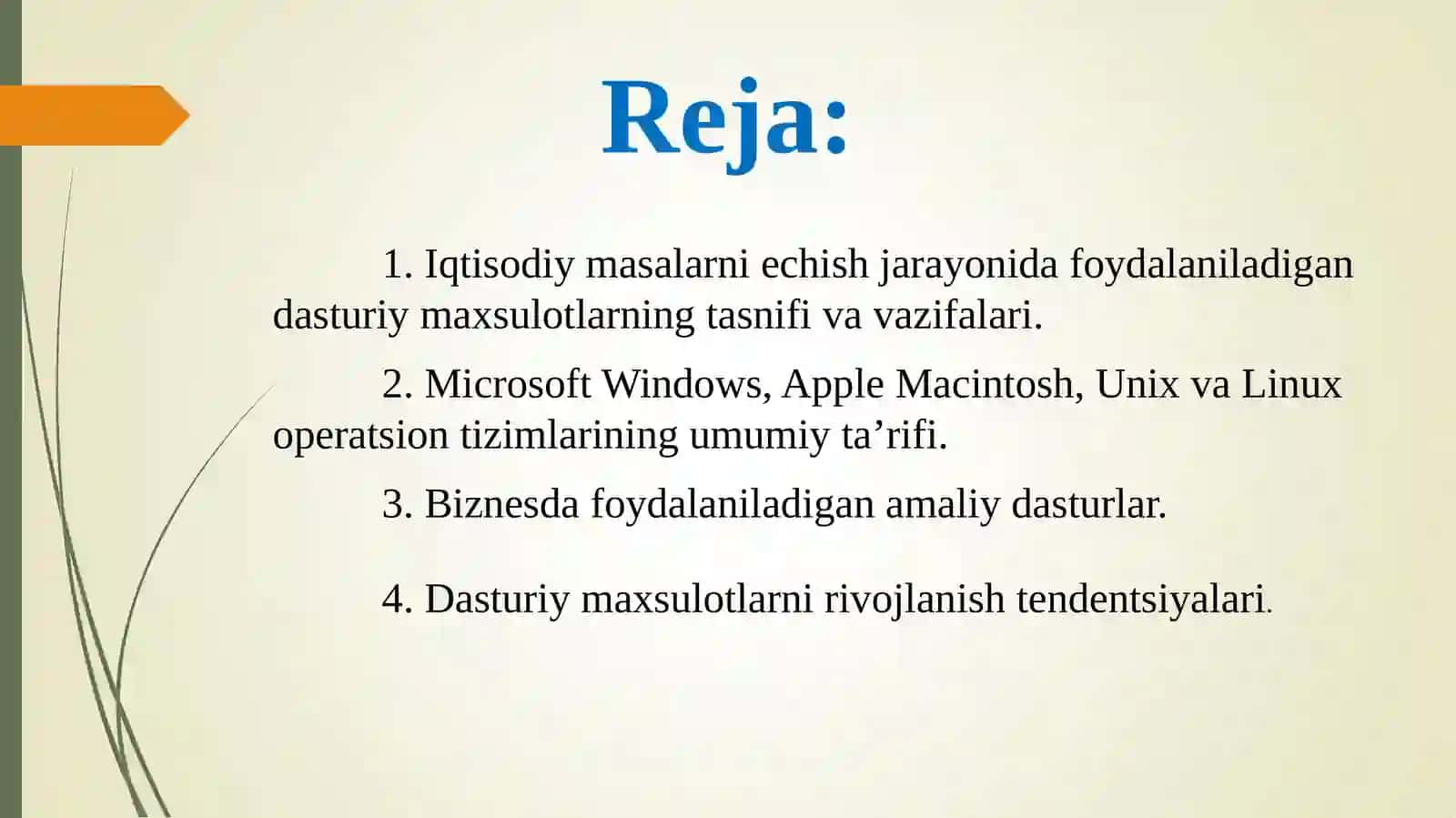 3-MA’RUZA. Iqtisodiy masalalarni yechishda jadval muharrirlaridan foydalanish 2