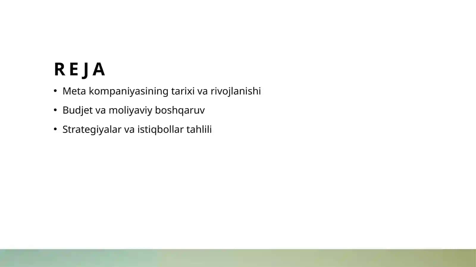 Metakompaniyasining Budjet va Moliyaviy Boshqaruv 2