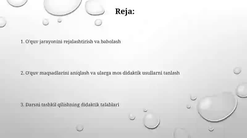 Darsni tashkil etishga qoʻyiladigan didaktik talablar 2