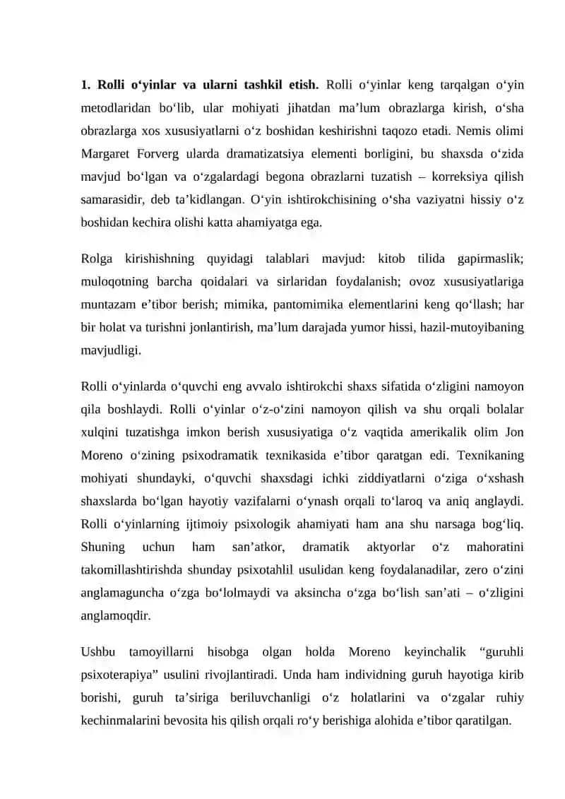 Texnologiya fanini o’qitishda tarbiyaning ahamiyati mavzusiga doir dars ishlanmasi tayyorlash 2