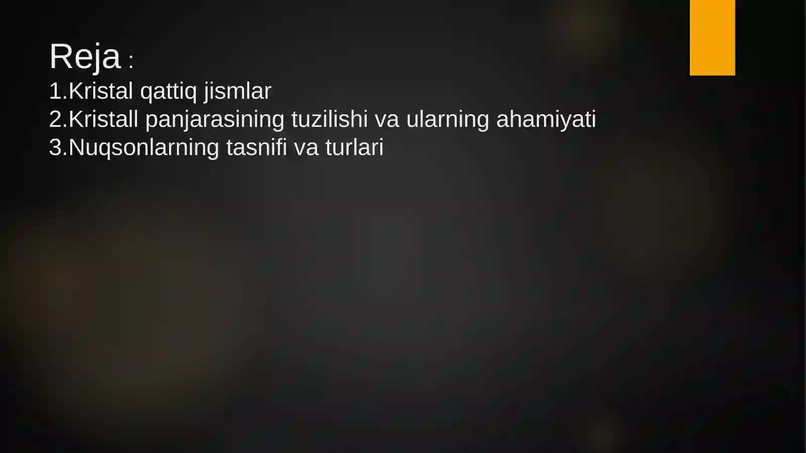 Kristallardagi nuqsonlar turlari 2