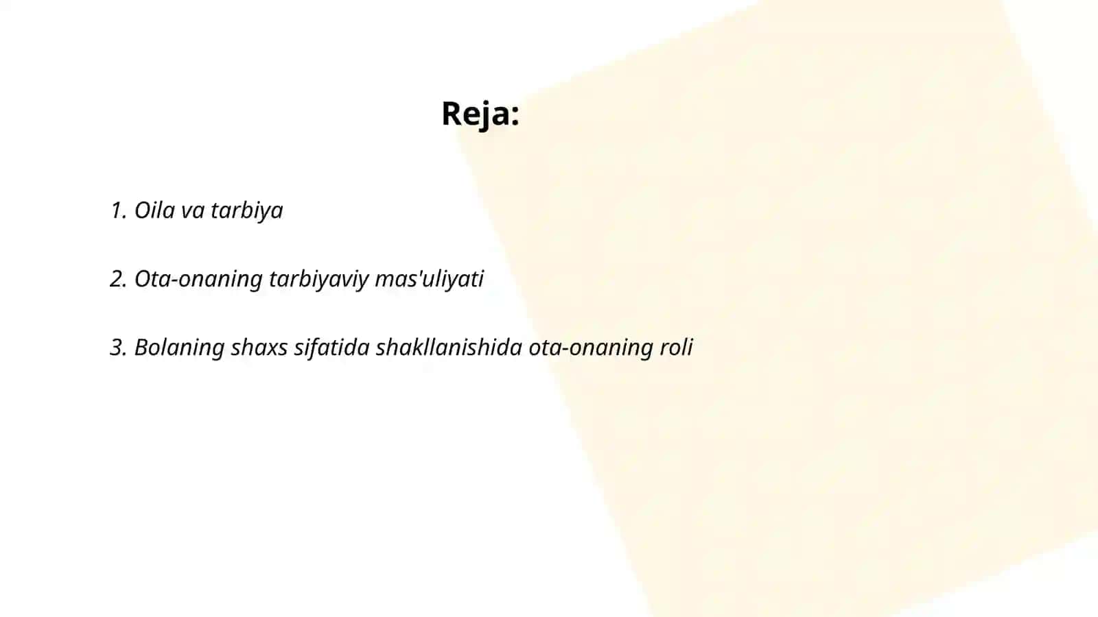 Oilada ota-onaning tarbiyachilik o‘rni 2