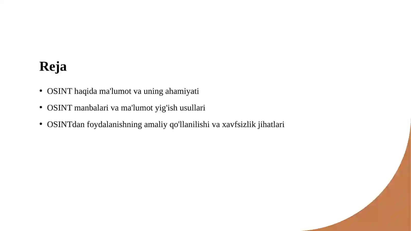 OSINT (Open Source Intelligence) - ommaviy manbalardan ma’lumotlarni yig‘ish va tahlil qilish 2