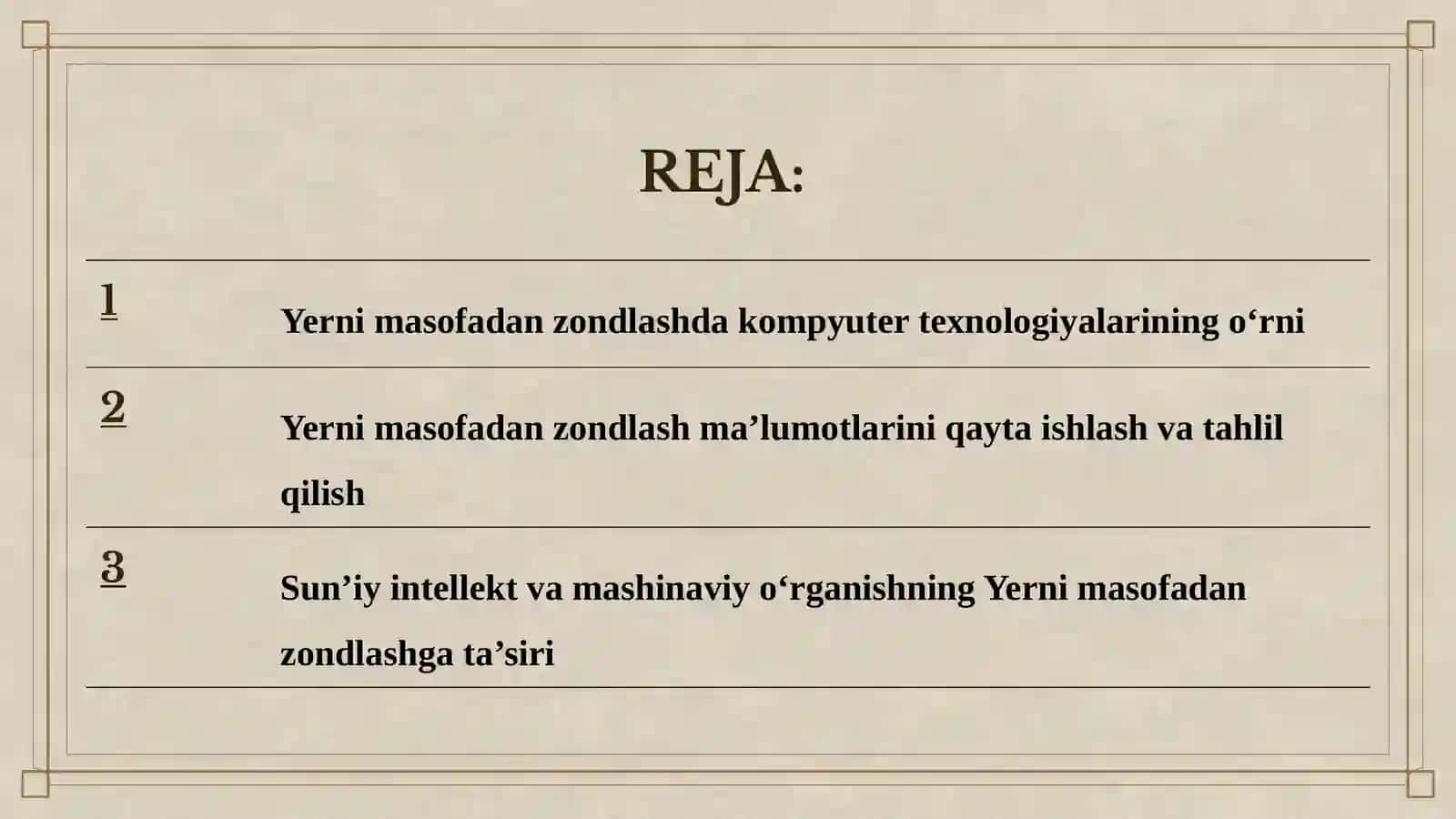 Yerni masofadan zondlashning kompyuter texnologiyalari 2
