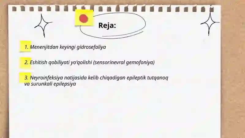 Neyro infeksiyalardagi asoratlar 2