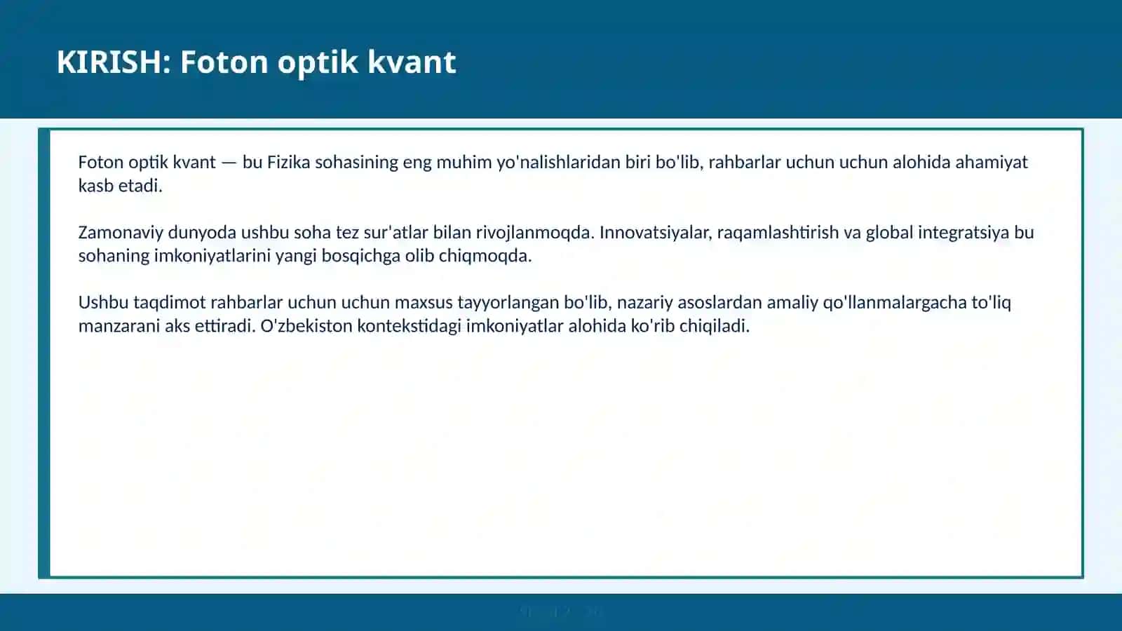 Foton optik kvant 2