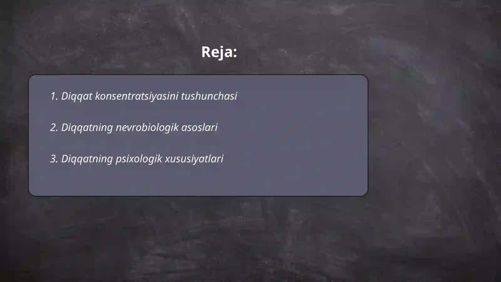 Diqqat konsentratsiyasini eksperimental òrganish 2