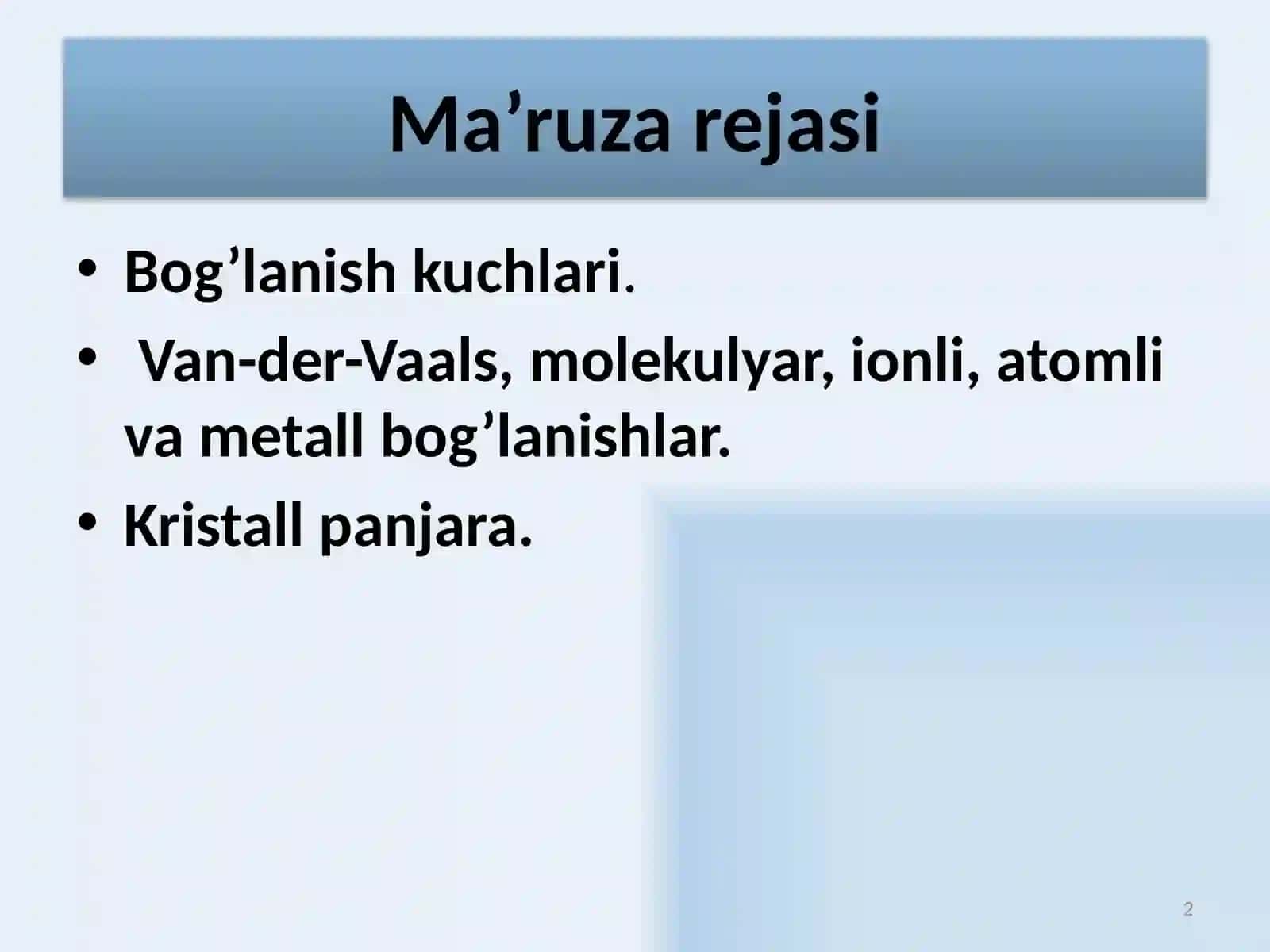 QATTIQ JISM FIZIKASI 2