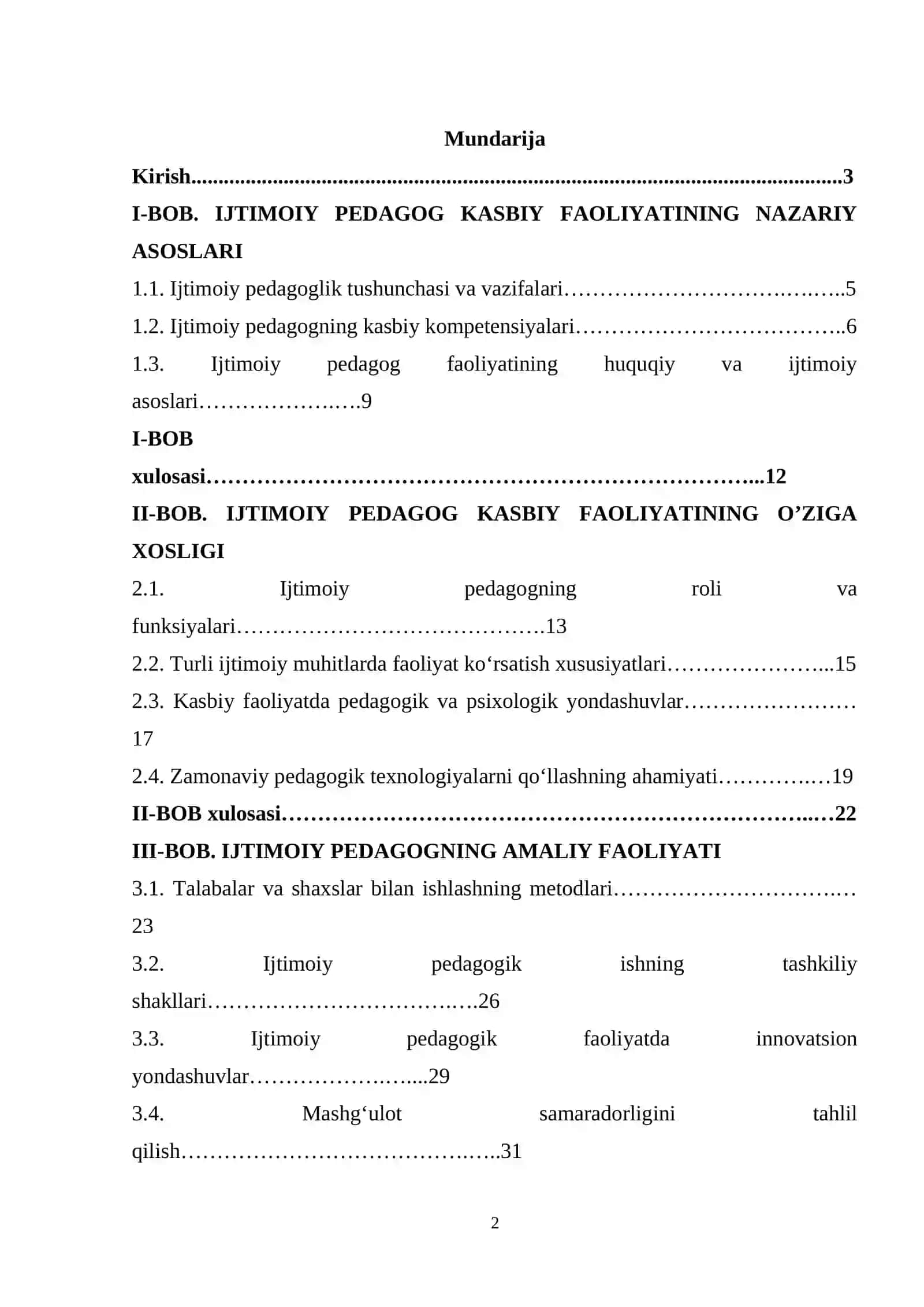 Ijtimoiy pedagog kasbiy faoliyatining o'ziga xosligi 2