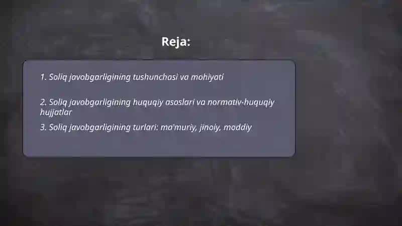 Soliq javobgarligi 2