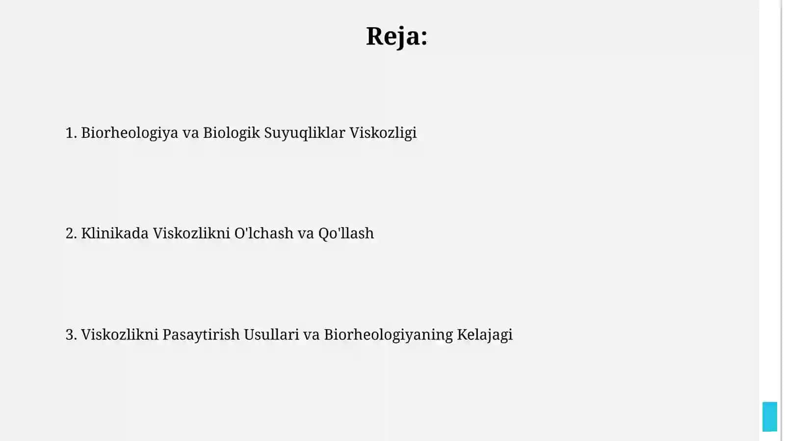 Biorheologiya. Biologik suyuqliklarning qovushqoqligi.Klinikada qovushqoqlikdan foydalanish 2