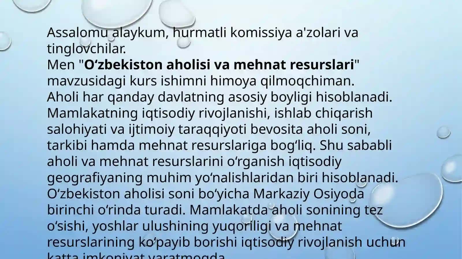 Oʻzbekistonaholisi va mehnat resurslari 2