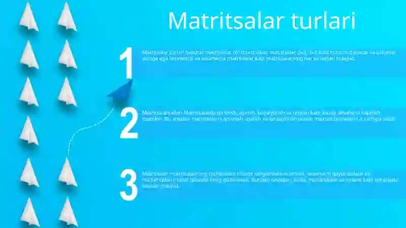 Matritsalar Va Ular Ustida Amallar 2