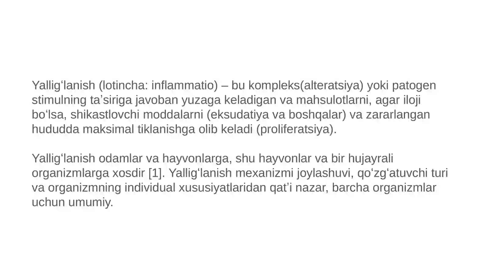 5-mavzu: Yalligʻlanish bosqichlari va belgilari 2