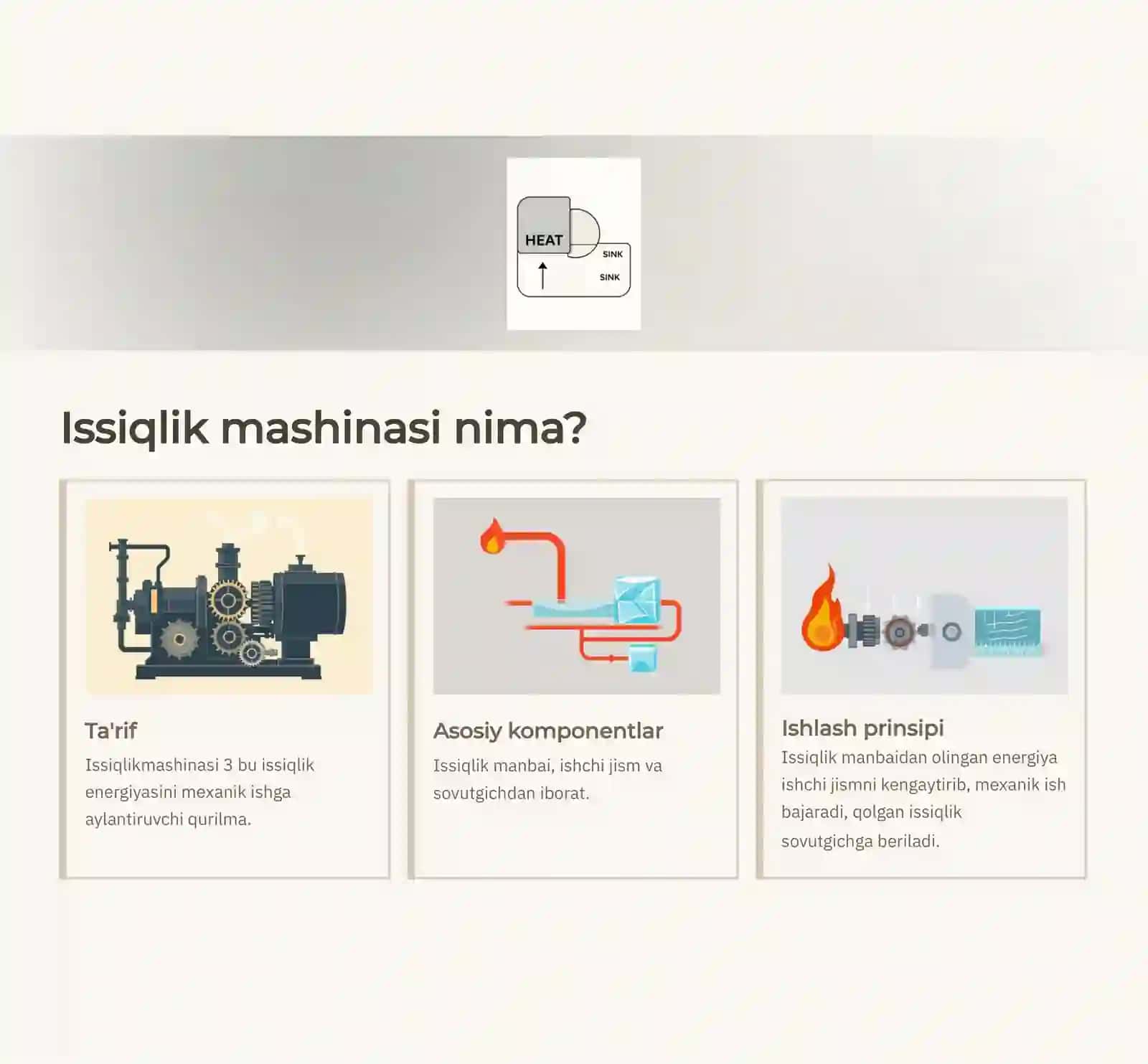 Issiqlik mashinalari va ularning foydali ish koefitsienti 2