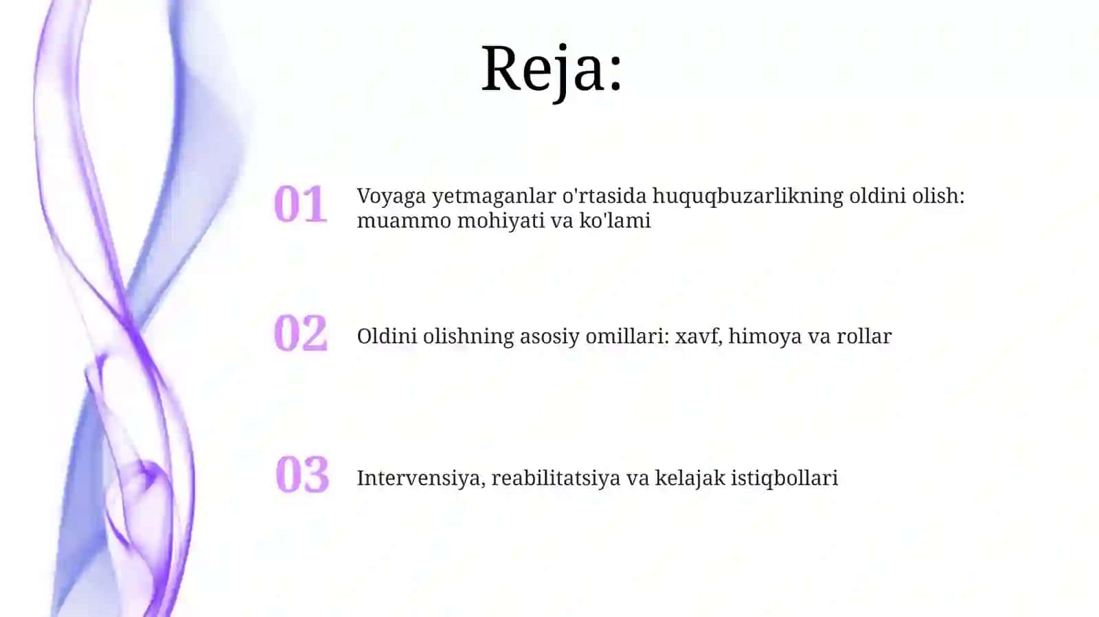 Voyaga yetmagan bolalar o'rtasida huquqbuzarliklarni oldini olish 2