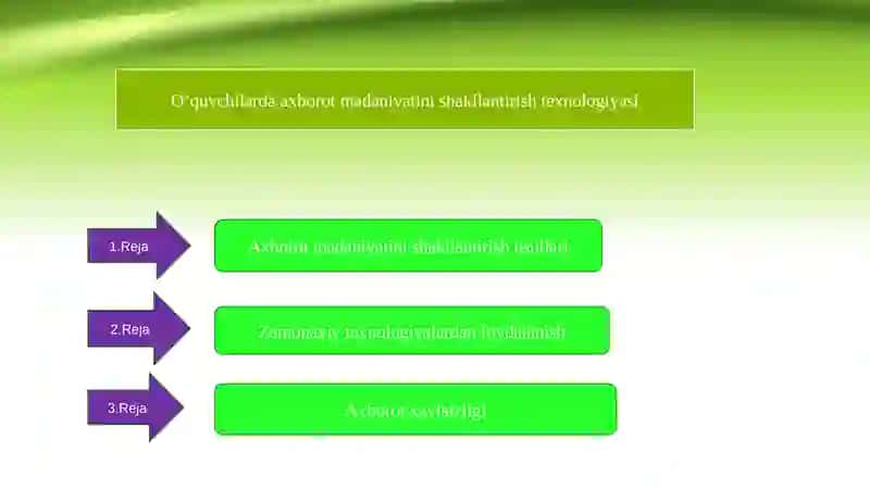 O’quvchilarda axborot madaniyatini shakllantirish texnologiyasi 2