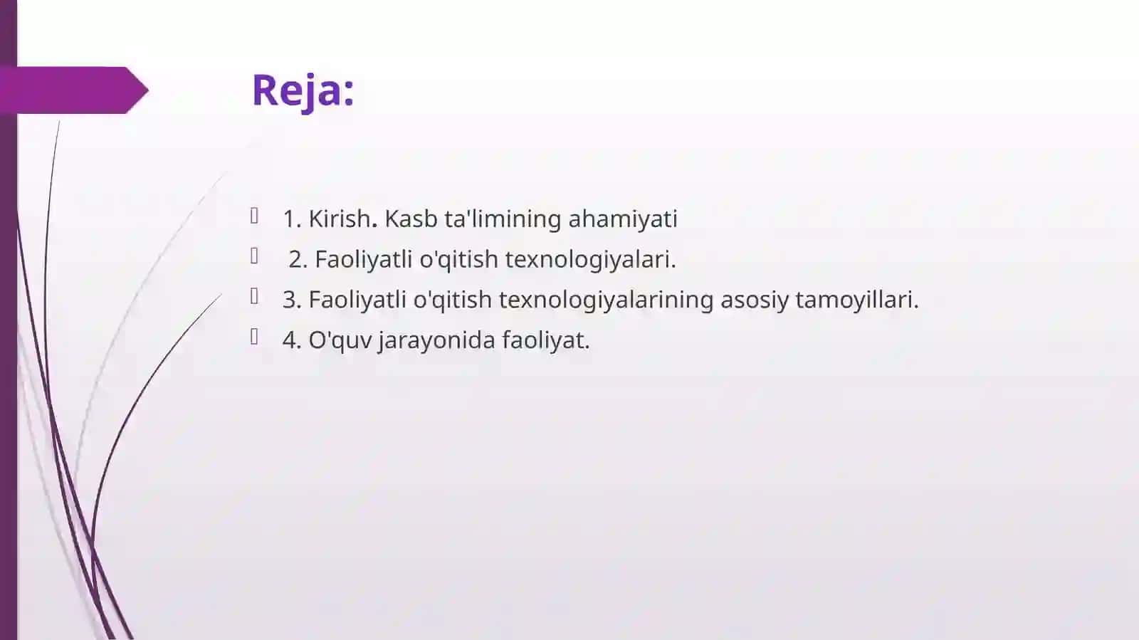 Kasb ta'limida faoliyatli o'qitish texnologiyalari 2