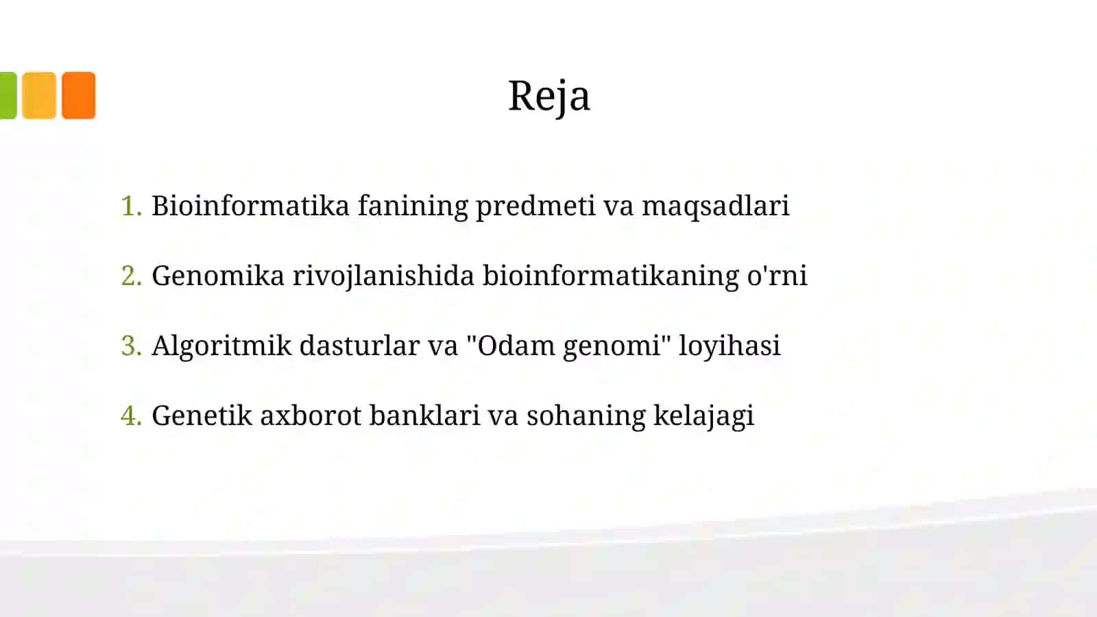 Genomikani o'rganishda bioinformatikaning roli 2