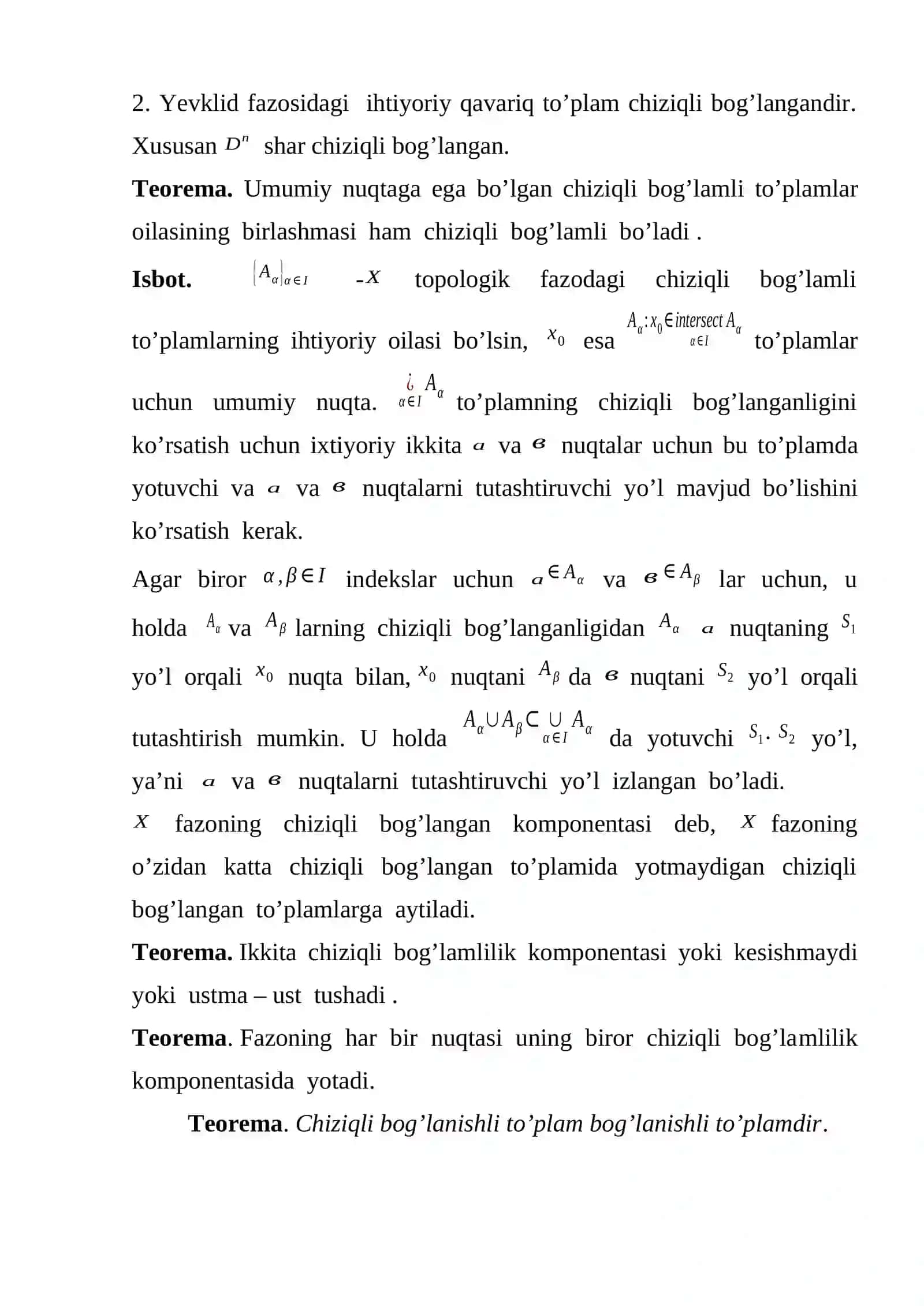 Chiziqli bog’lamlilik 2