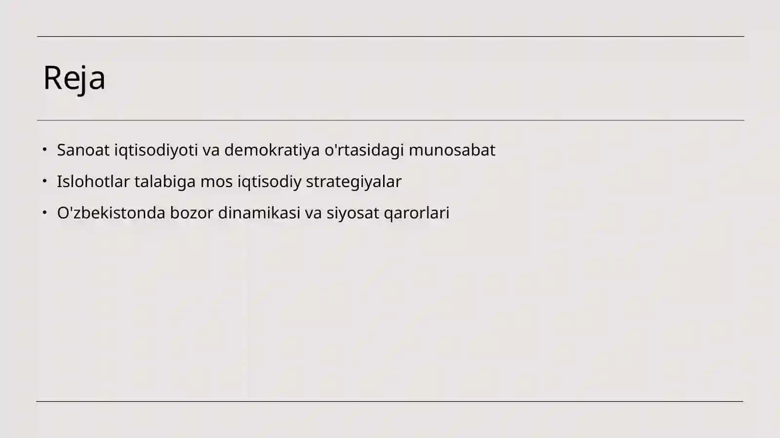SANOAT IQTISODIYOTI FANINING DEMOKRATIK BOZOR IQTISODIYOTI SHAROITIGA VA ISLOHOTLAR TALABIGA MOS VAZIFALARI 2