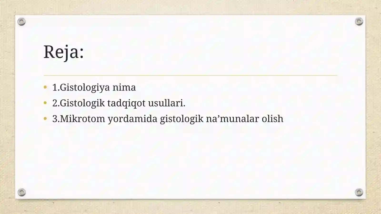 Gistologik na'munalar olish uchun mo'ljallangan qurilmalarning umumiy tuzilishi 2