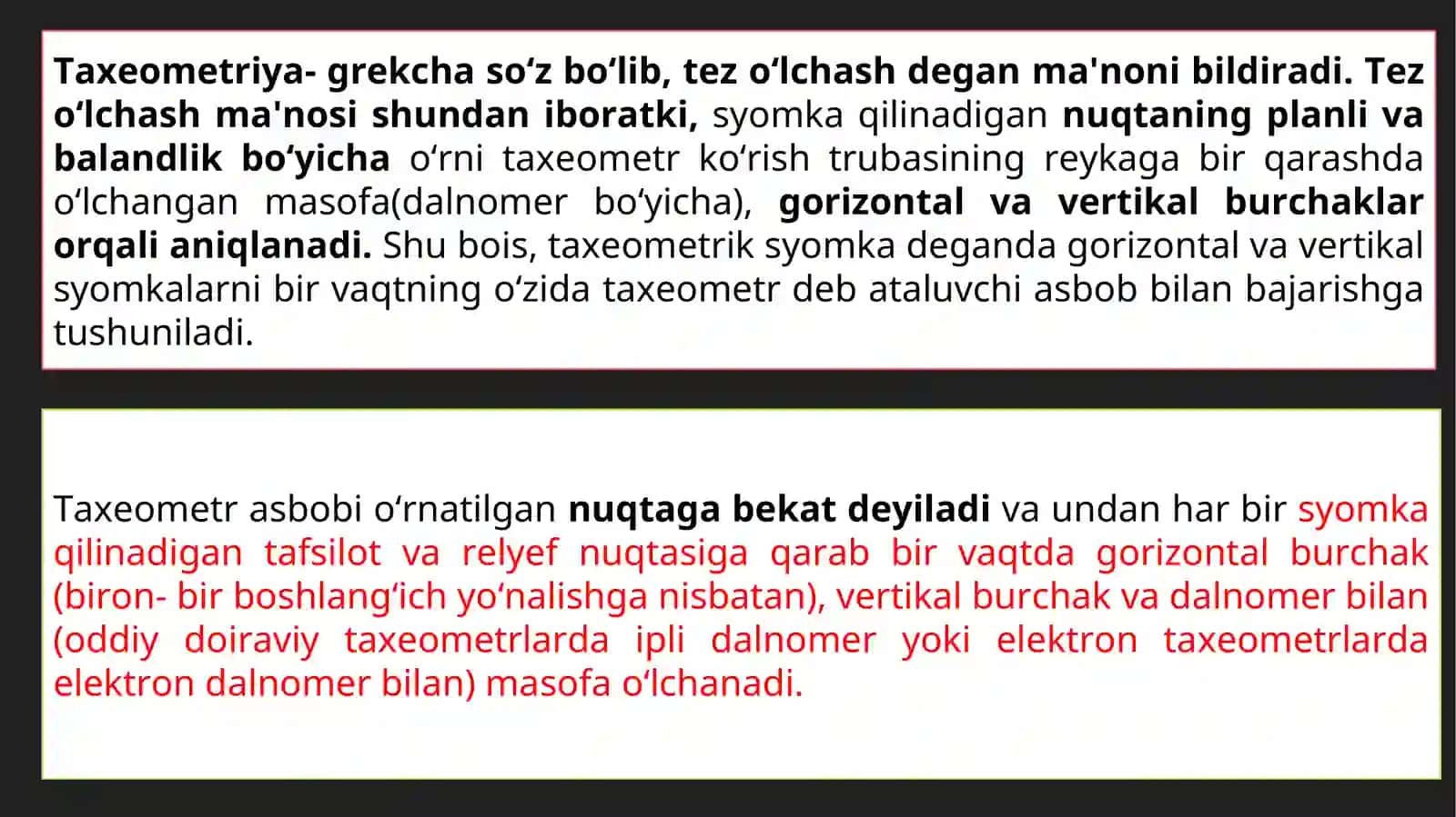 11-MAvzuTaxeometrik tasvirga olish ishlari 2
