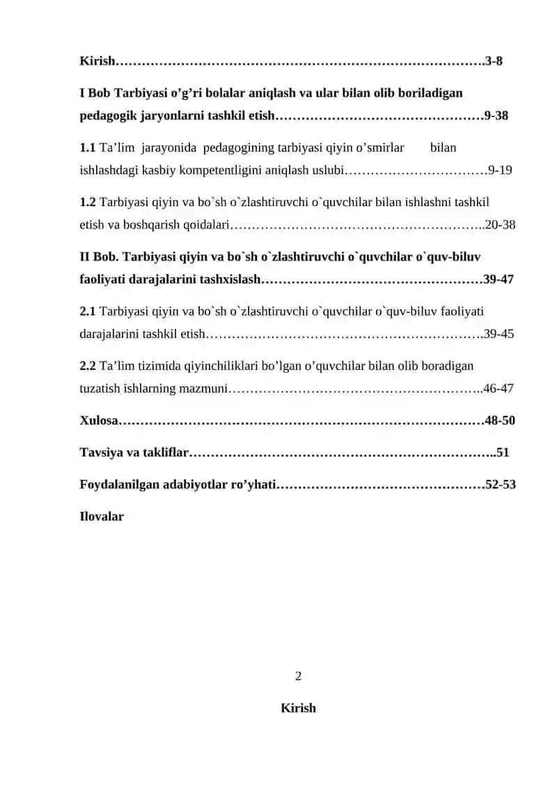 TARBIYASI OG’IR BOLALAR BILAN OLIB BORILADIGAN IJTIMOIY-PEDAGOGIK FAOLIYAT METODIKASI 2