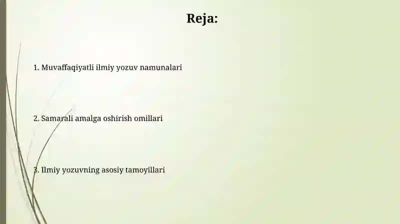 Akademik yozish va samarali amalgaoshirish omillari 2