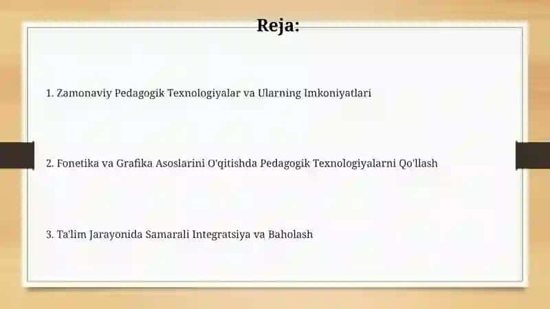 Fonetika va Grafika Asoslarini O'qitishda Pedagogik Texnologiyalarni Qo'llash 2