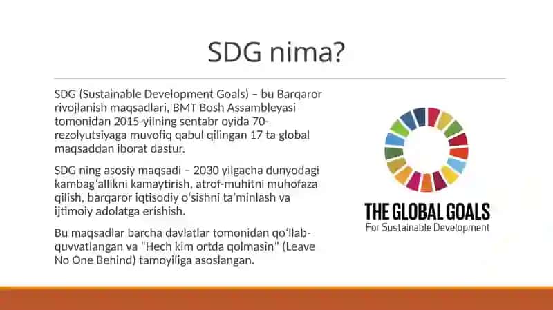 BMT Global kun tartibidagi barqaror rivojlanish maqsadlari(SDG) 2