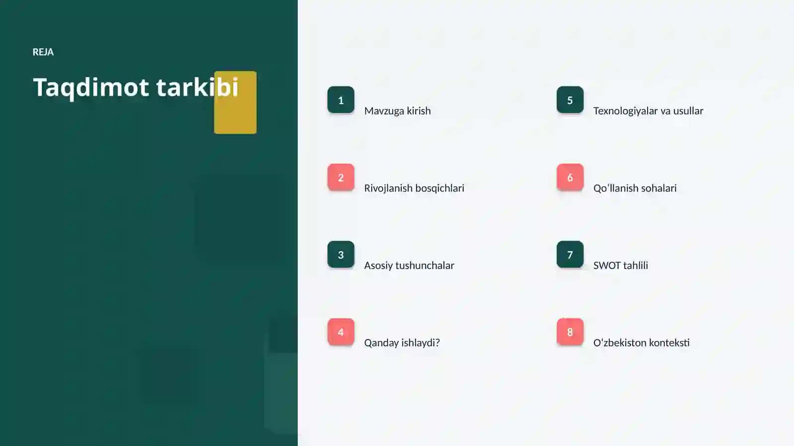 SUNʼIY INTELLEKT • PROFESSIONAL TAQDIMOT 2